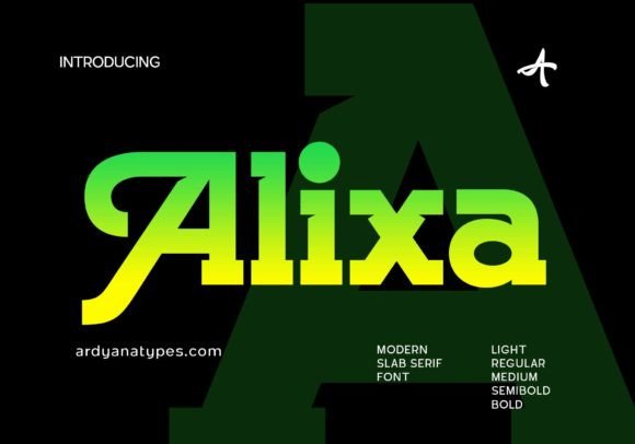 Alixa: The Modern Slab Serif Font That Elevates Your Design Projects