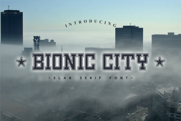 Bionic City: The Bold Slab Serif Font That Elevates Sports and Creative Designs