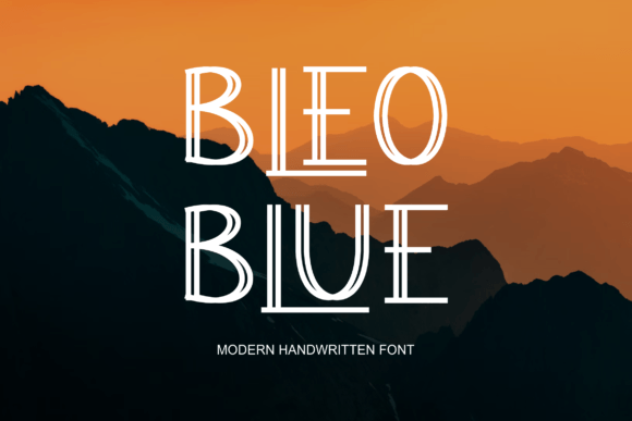 Bleoblue: A Playfully Nostalgic Font with a Vintage Touch