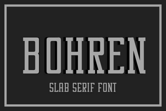 Bohren Font: A Bold and Modern Choice for Designers