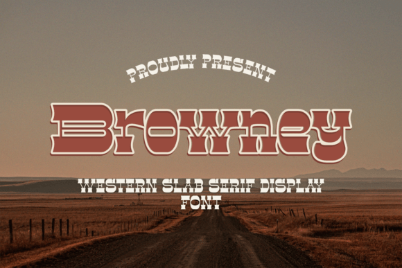 Browney: A Bold Slab Serif Font with Rustic Charm