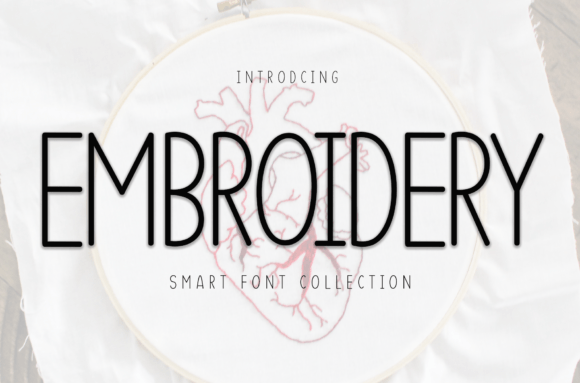 Embroidery: The Perfect Slab Serif Font for Creative and Professional Projects
