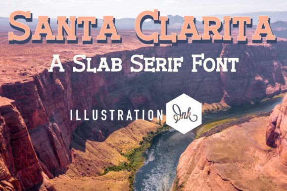 Enhancing Design Projects in Santa Clarita with a Bold Slab Serif Font