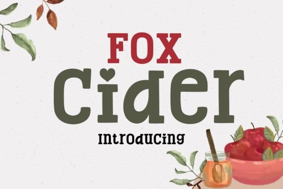 Fox Cider: A Playful Slab Serif Font for Bold Designs