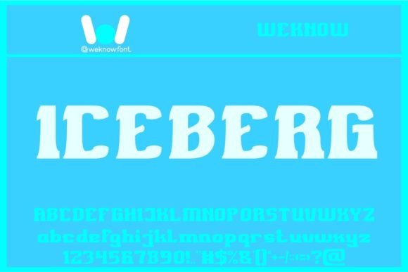 Iceberg: A Stylish Slab Serif Font for Modern Design Needs