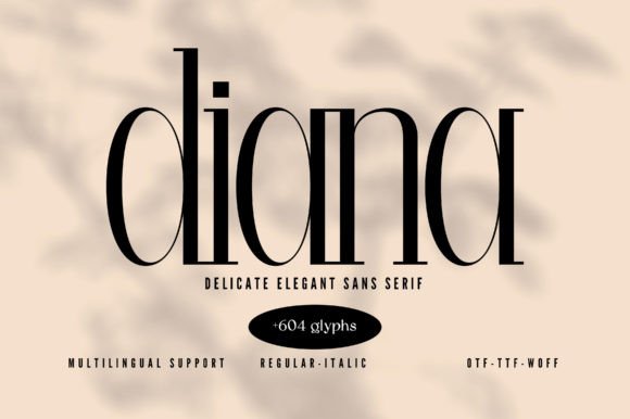 Introducing Diana: A Sophisticated Slab Serif Font for Elegance and Clarity