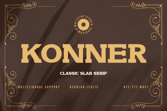 Konner: The Timeless Elegance of a Modern Slab Serif Font