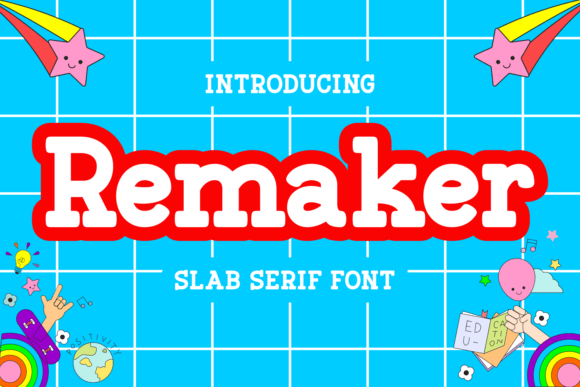 Remaker: A Versatile Slab Serif Font for Creative Designs