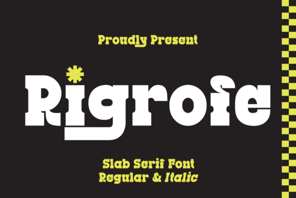 Rigrofe: A Nostalgic Slab Serif Font for Modern Designs