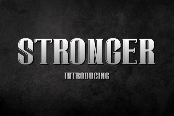 Stronger Font: A Bold Choice for Modern Design