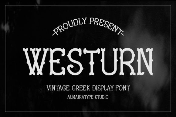 Westurn: A Greek-Inspired Vintage Slab Serif Font for Creative Projects